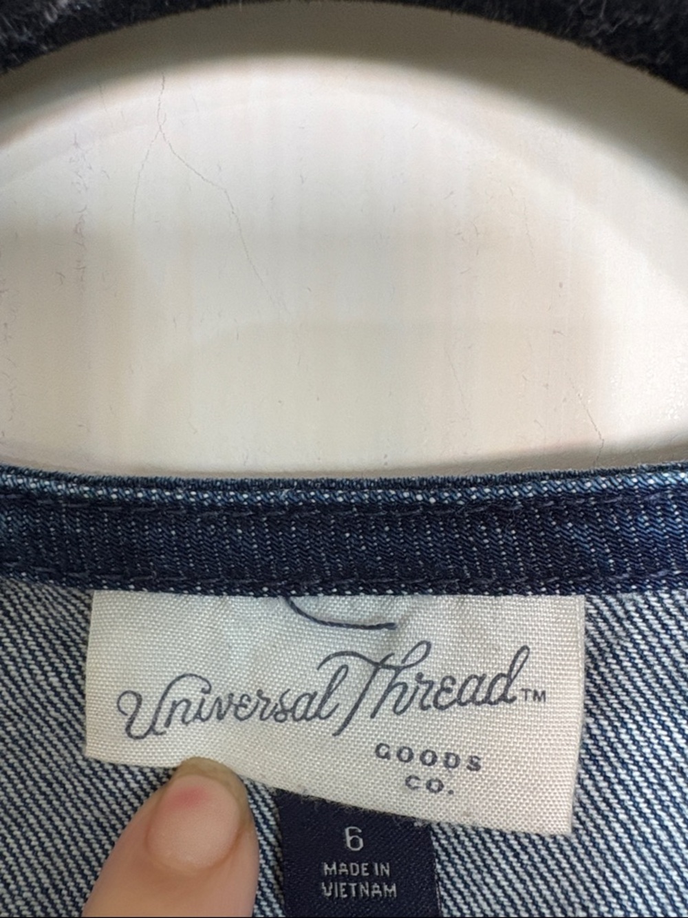 Universal Thread Dark Blue Denim Kids Zip-Front One-Piece - Picture 2 of 3